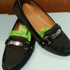Coach signature loafers