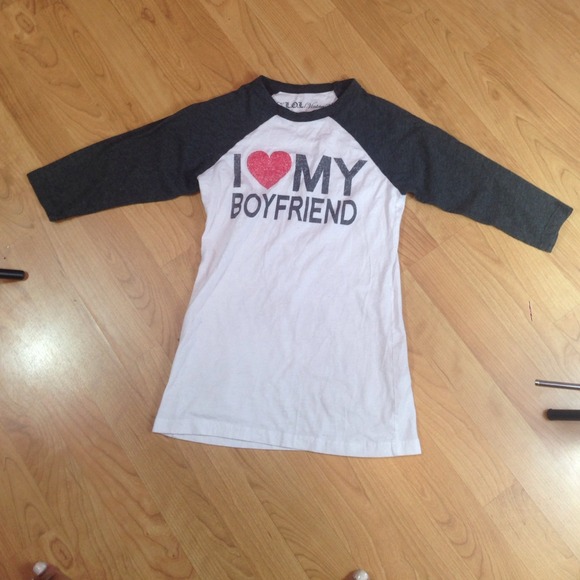 3/4 sleeve baseball t-shirt.