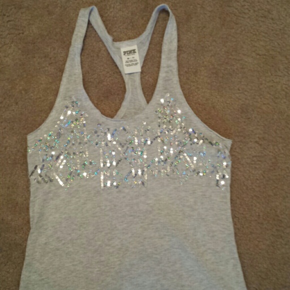 Victoria secrets pink sequin tank xs