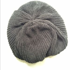Black wool beanie