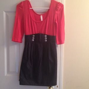 Xhilaration Melon/Denim Dress