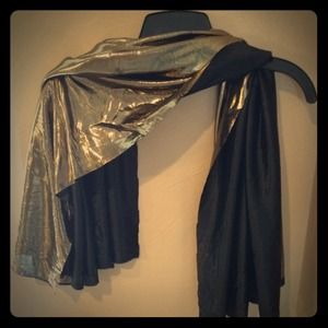 Gold and black scarf