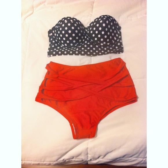Stylish high waisted swimsuit--price is negotiable