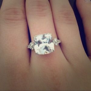 Zales Beautiful white sapphire ring!