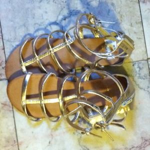Gold Gladiator Sandals