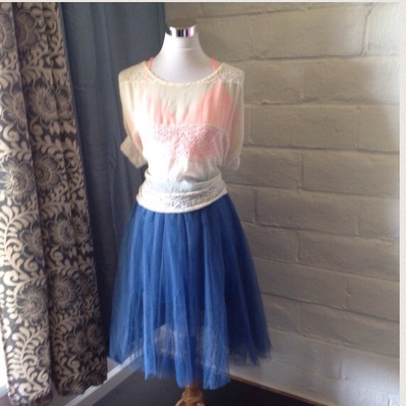 DELETING AND RE-LISTING! 3 Layer Tulle Skirt - Picture 2 of 2