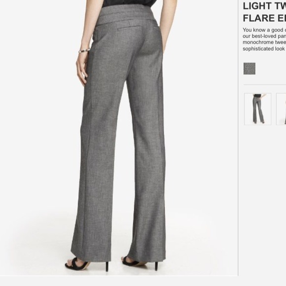 Express light tweed gray Editor pants - Picture 2 of 3