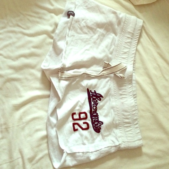 Abercrombie white shorts