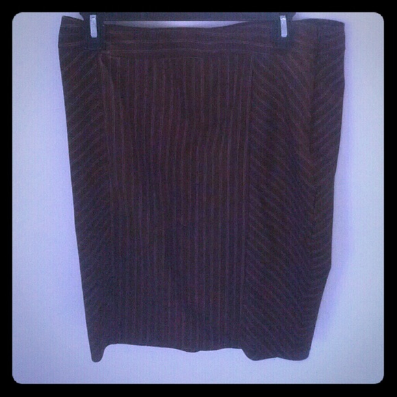 Brown & cream stripe skirt ready to wear....
