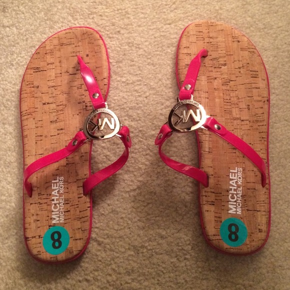 Michael kors pink sandals