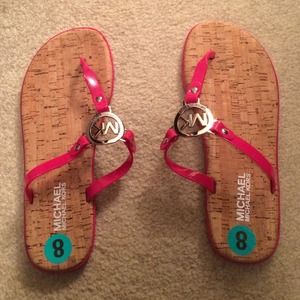 Michael kors pink sandals
