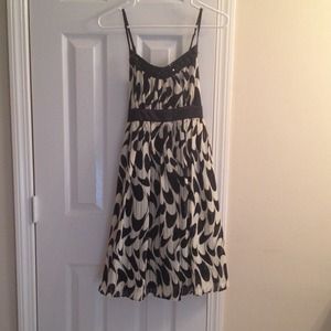 Black & Cream Dress Gold, Jewel, Sequin accents