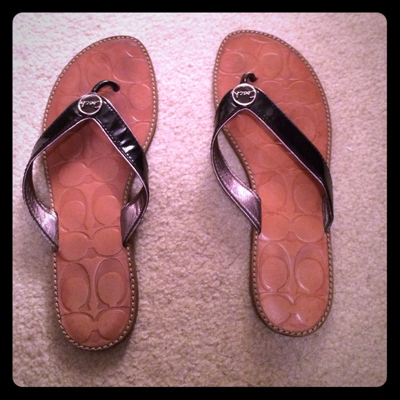 Authentic coach sandals
