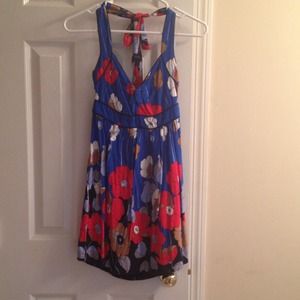 Floral halter style dress