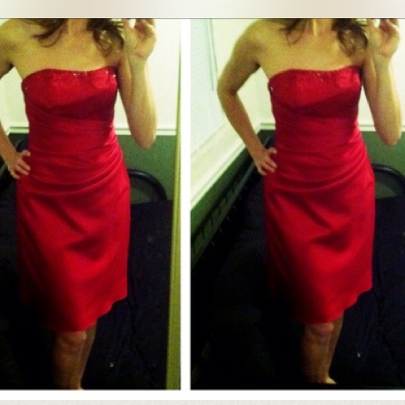 Alfred Angelo strapless formal dress