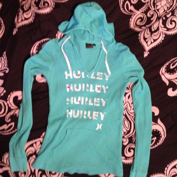 Hurley long sleeve shirt with hoodie