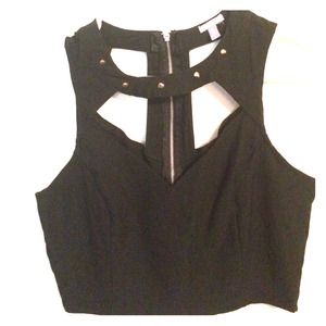 Charlotte Russe Choker Crop Top