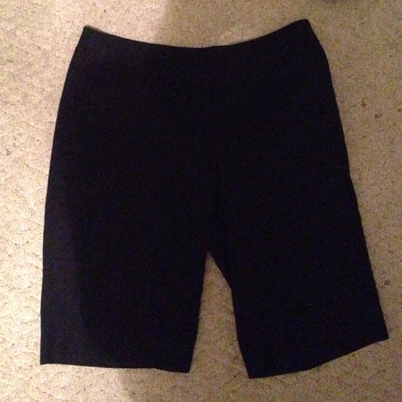 Express. Black, long shorts.