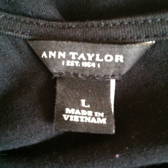 Ann Taylor One Shoulder Basic Top - Picture 2 of 3