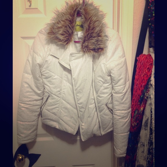 Charlotte Russe Outerwear - Charlotte Russe white puffer jacket