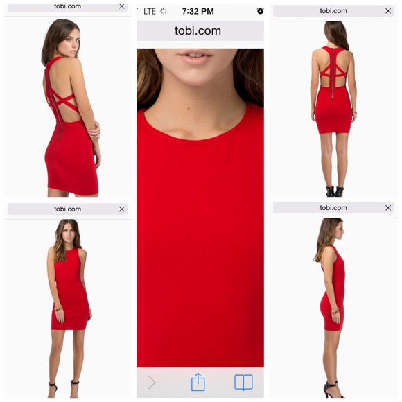 Red Lynette Bodycon Dress