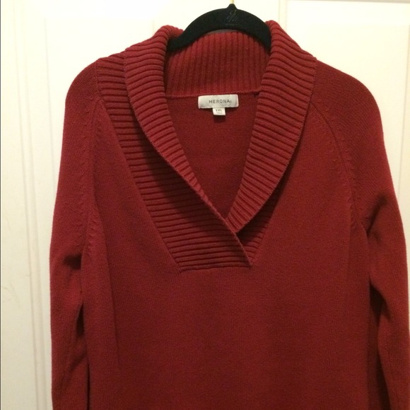 Red sweater perfect for Cold weather