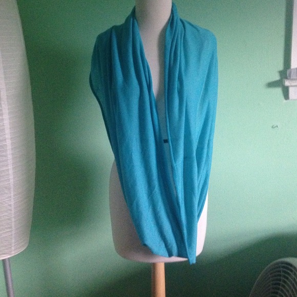 Final price. Aqua blue infinity scarf.