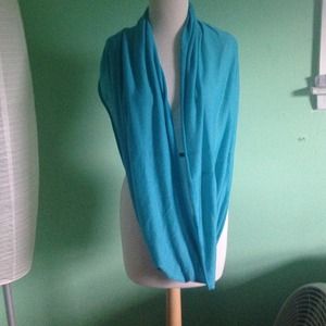 Final price. Aqua blue infinity scarf.