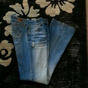Distressed jeans