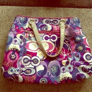 Large Coach Poppy Tote