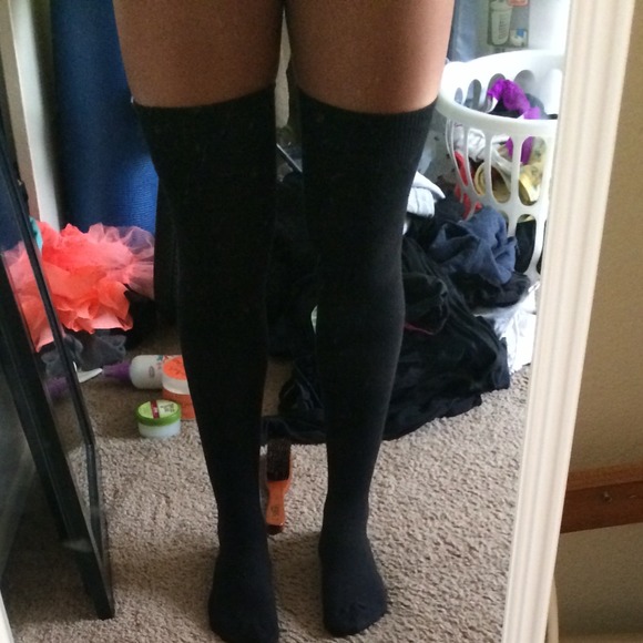 Thigh high black socks...pay with Paypal only!!!