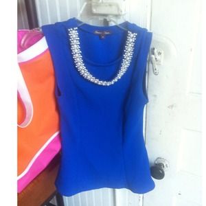 Royal blue peplum like shirt 💕
