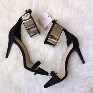 Zara | black Ankle Strap Heel