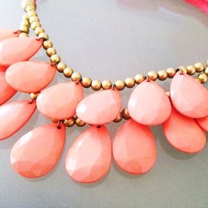 Our World Boutique Accessories - Coral Teardrop Statement Necklace Our World Boutique Accessories - Coral Teardrop Statement Necklace