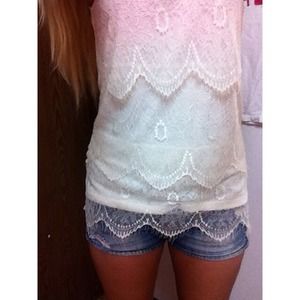 Vintage/Boho Lace Vanity Shirt
