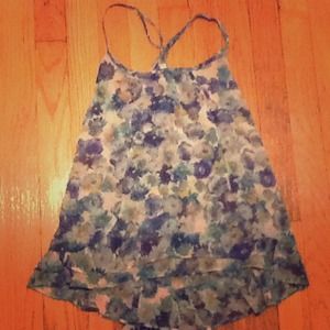Sheer floral Tanktop