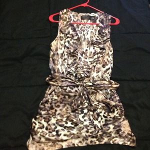 silky classy cheetah dress