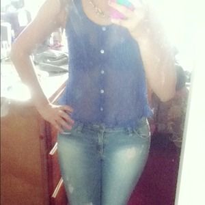 Royal blue shirt