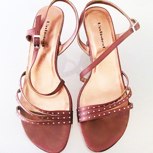 Unlisted Shoes - Strappy Brown Heels Unlisted Shoes - Strappy Brown Heels