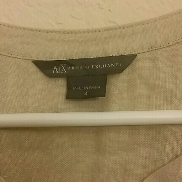 Armani Exchange Linen dress with lace design - Picture 2 of 3