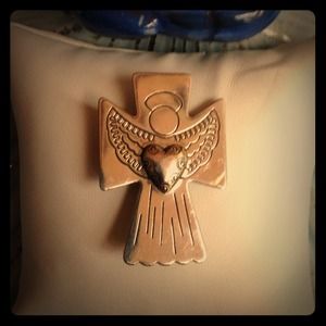 Sterling Silver Guardian Angel Pendant / Pin