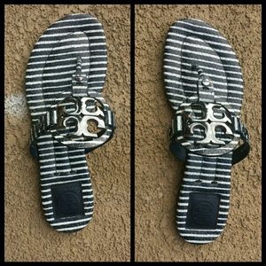 Tory Burch
Miller Striped Logo Thong Sandal