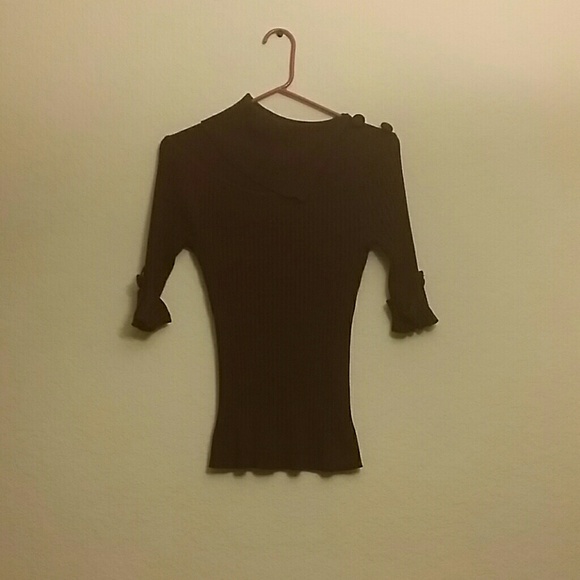 Maroon asymmetrical sweater by INC