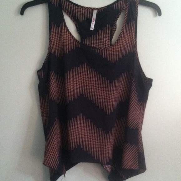 Blue and pink printed top - Picture 1 of 4