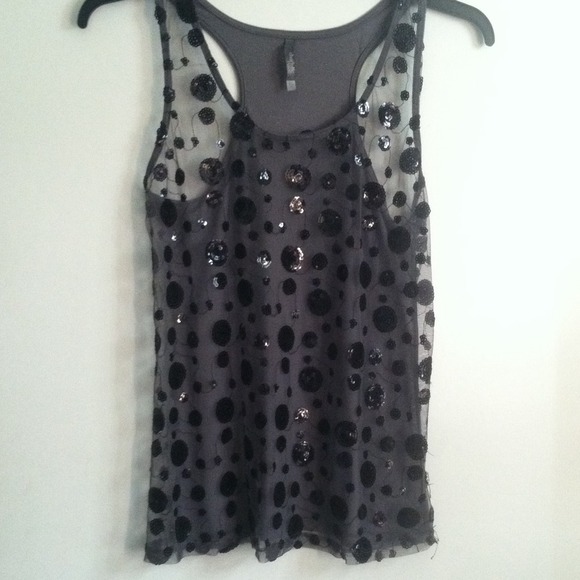 Black See-Through Design Top - Picture 1 of 3
