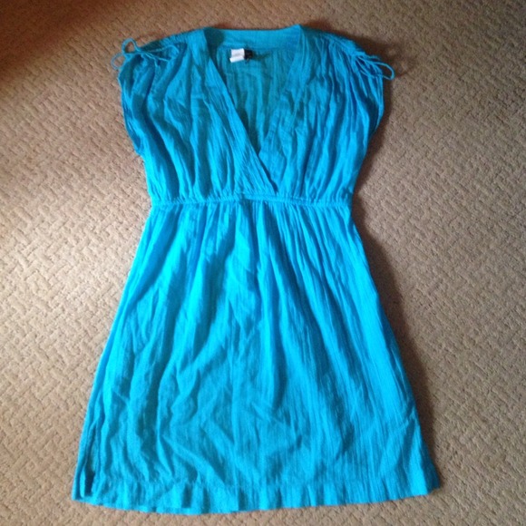 Lauren by Ralph Lauren short blue sundress/coverup