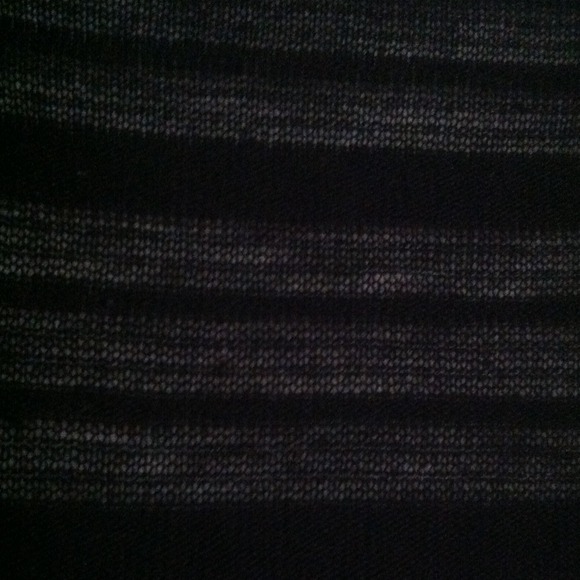 Black see through striped top - Picture 2 of 2