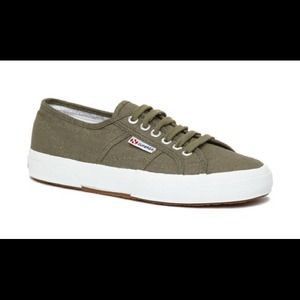 Superga Classic Sneakers - khaki color