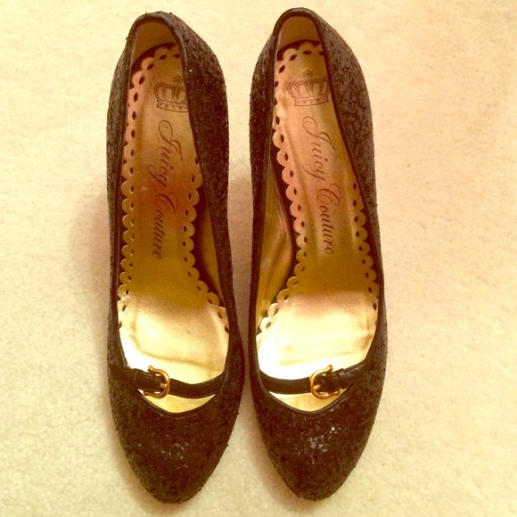 Brand New, Juicy couture sparkly heels!!