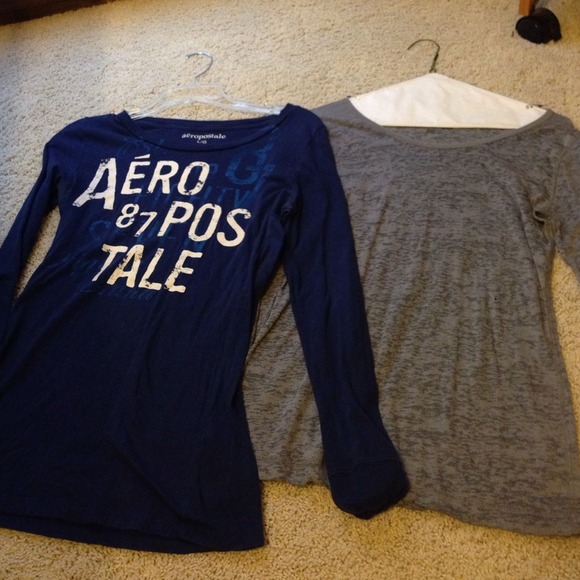 2 long sleeve t-shirts! Can be sold separately $5!